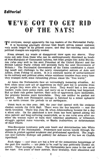 Editorial: Weve got to get rid of the Nats!