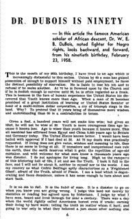 Dr Dubois is ninety