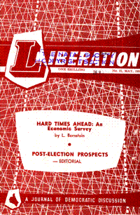 Liberation Number 31 May 1958