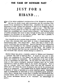 The case of Howard Fast: just for a riband...