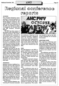 Regional conference reports