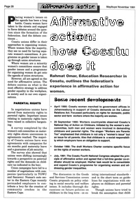 Affirmative action: how Cosatu does it