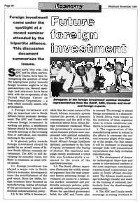 Future foreign investment