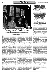 Images of defiance: South African resistance posters of the 1980`s