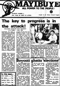 
Mayibuye Number 6 1982 Year of unity in action
