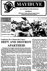 Mayibuye Number 6 1989