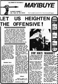 Mayibuye Number 7 1981 Year of the Youth