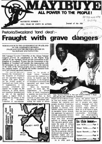 
Mayibuye Number 7 1982 Year of unity in action
