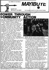 Mayibuye Number 8 1980 Year of the charter