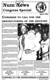 NUM News Congress Special April 1991