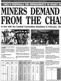 Miners demand living wages from the Chamber of Mines