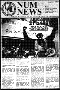 Forward with the struggle for a living wage: 9 - 30 August 1987, 21 days that rocked the chamber