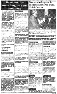 Basebetsi ba merafong ba kena mebileng (article written in Sotho language)