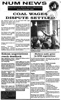 Eskom negotiations reach deadlock