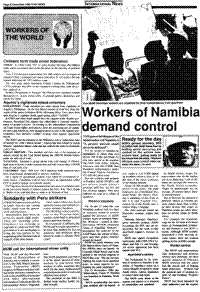 Workers of Namibia demand control