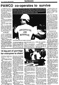 PAWCO co-operates to survive