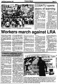COSATU Wits region salutes SACTU patriots