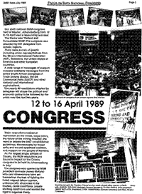 12 to 16 April 1989 Congress