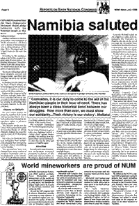 Namibia saluted