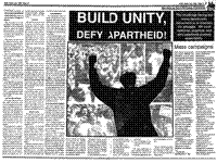 Build unity, defy apartheid