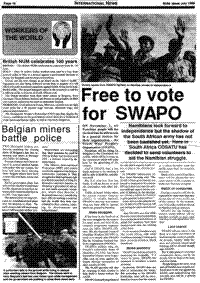 Free to vote for SWAPO