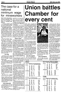 Union battles Chamber for every cent