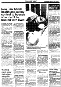 Three safety agreements signed by NUM and mines