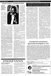 I NUM imisele ingxabano ne Gengold ngomba wokwabelana ngemveliso (article written in Xhosa language)