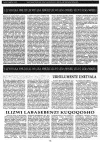 Umbutho womgodi e Swedish uyasimama :Urhulumente enetyala (article written in Xhosa language)