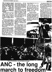 ANC - the long march to freedom