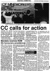 Mandela receives NUM life honourary presidency
