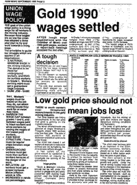 Union wage policy