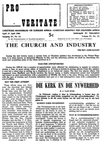 Die Kerk en die Nywerheid