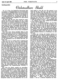Inleidingsartikel: Onbetaalbare skuld
