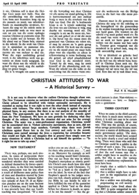 Christian attitudes to war