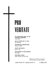Pro Veritate Volume 08 Number 12 April 1970