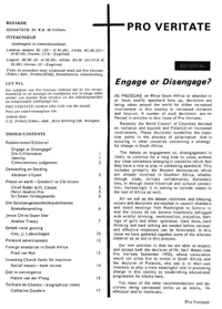 Pro Veritate Volume Volume 9 No 12 April 1971