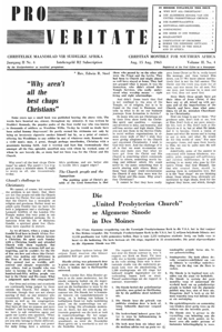 Pro Veritate Volume 2 Number 4 August 1963