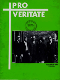 Pro Veritate Volume 12 No 4 August 1973