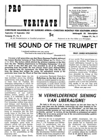 Pro Veritate Volume 4 Number 5 September 1965