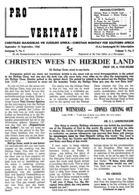 Pro Veritate Volume 5 Number 5 September 1966