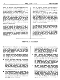 The W C C decision