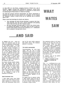 What Wates saw - and said