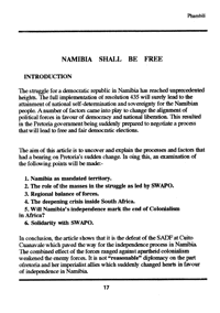 Namibia shall be free