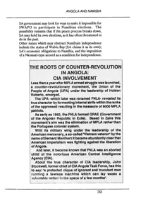 The roots of counter-revolution in Angola: CIA involvement