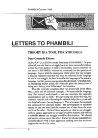 Letters 