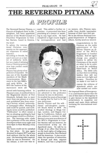 The Reverend Pityana: a profile