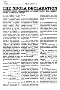 The Ndola Declaration