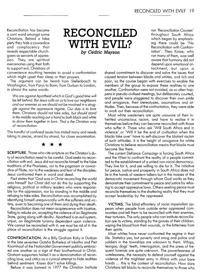 Reconciled with evil