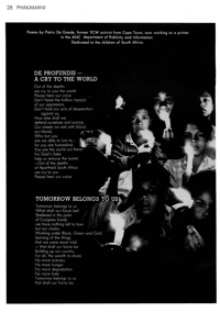De Profundis - a cry to the world